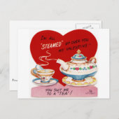 Cartes Pour Fêtes Annuelles Valentine chaud et humide (Devant / Derrière)