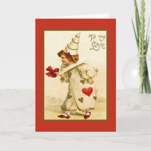 Cartes Pour Fêtes Annuelles Valentine Clown