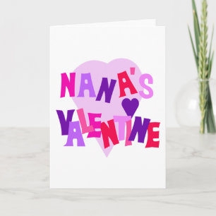 Cartes Pour Fêtes Annuelles Valentine de couleurs de Nana chaude de coeur