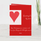 Cartes Pour Fêtes Annuelles Valentine de Nana (Dos)