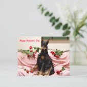 Cartes Pour Fêtes Annuelles Valentine Dobercard (Debout devant)