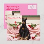 Cartes Pour Fêtes Annuelles Valentine Dobercard (Devant / Derrière)