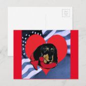 CARTES POUR FÊTES ANNUELLES VALENTINE DOXIE (Devant / Derrière)