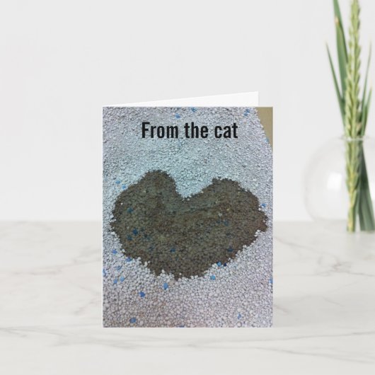 Cartes Pour Fêtes Annuelles Valentine du chat (Devant)