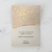 Cartes Pour Fêtes Annuelles Valentine, Elegant Or & Noir (Intérieur)