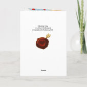 CARTES POUR FÊTES ANNUELLES VALENTINE FAIRY AVEC BAIGNOIRE, MONOGRAPHIE DE SCE (Dos)