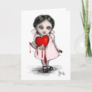 Cartes Pour Fêtes Annuelles Valentine fille malveillante
