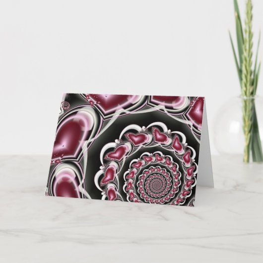 Cartes Pour Fêtes Annuelles Valentine foncé (Devant)