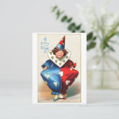 Cartes Pour Fêtes Annuelles Valentine Harlequin (Debout devant)