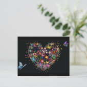 Cartes Pour Fêtes Annuelles Valentine Heart (Debout devant)