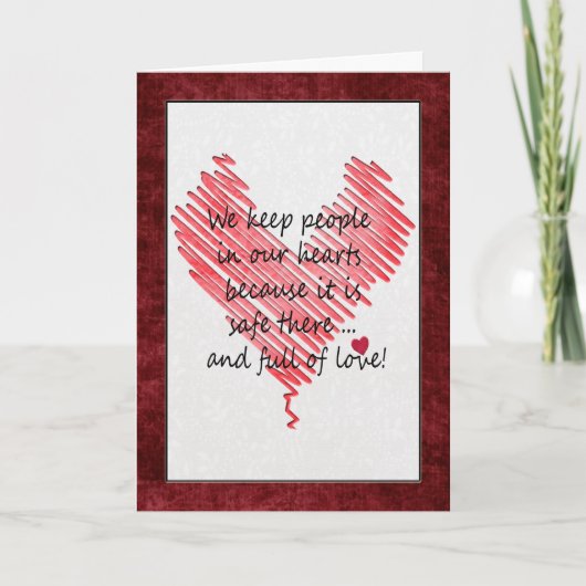 Cartes Pour Fêtes Annuelles Valentine Heart (Devant)