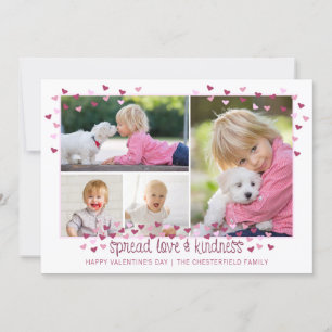 Cartes Pour Fêtes Annuelles Valentine Hearts 4 Photo SPREAD LOVE AND KINDNESS