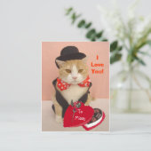 Cartes Pour Fêtes Annuelles Valentine Kitty (Debout devant)