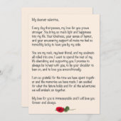 Cartes Pour Fêtes Annuelles Valentine la plus chère (Devant / Derrière)