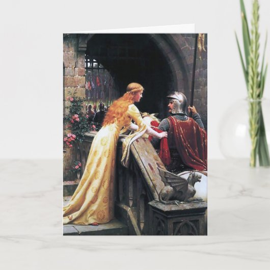 Cartes Pour Fêtes Annuelles Valentine médiévale (Devant)