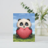 Cartes Pour Fêtes Annuelles Valentine Panda (Debout devant)