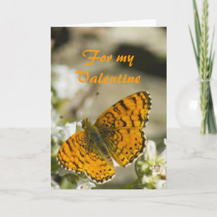 Cartes Pour Fêtes Annuelles Valentine papillon orange