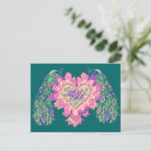 Cartes Pour Fêtes Annuelles Valentine Peacock (Debout devant)