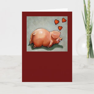 CARTES POUR FÊTES ANNUELLES VALENTINE PIGGY : OEUVRE : COEURS