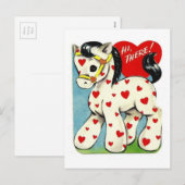 Cartes Pour Fêtes Annuelles Valentine Pony (Devant / Derrière)