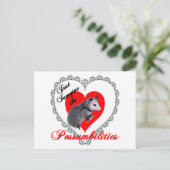 Cartes Pour Fêtes Annuelles Valentine Possum (Debout devant)