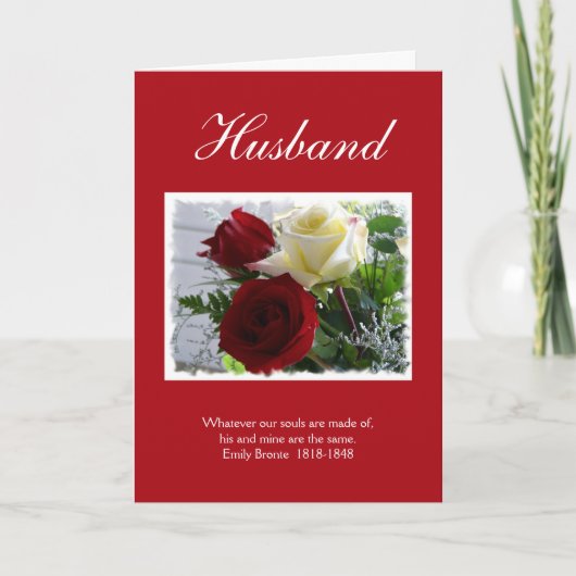 Cartes Pour Fêtes Annuelles Valentine pour Roses de mari/avec devis (Devant)