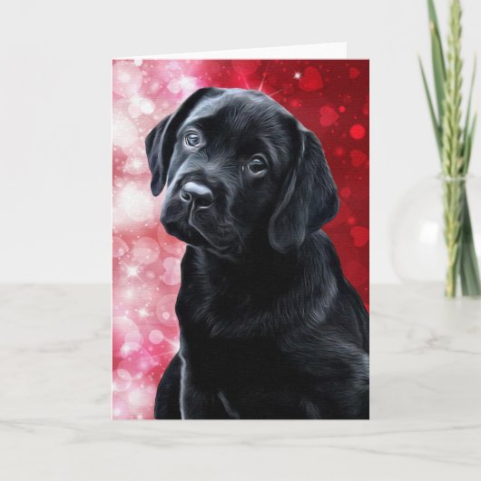 Cartes Pour Fêtes Annuelles Valentine Puppy (Devant)
