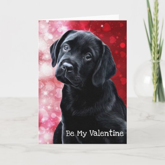Cartes Pour Fêtes Annuelles Valentine Puppy (Devant)