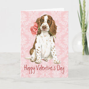Cartes Pour Fêtes Annuelles Valentine Rose Anglais Springer