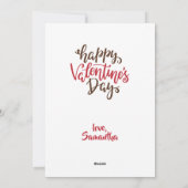 Cartes Pour Fêtes Annuelles Valentine Rose Cowboy Boot (Dos)