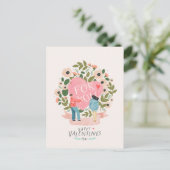Cartes Pour Fêtes Annuelles Valentine rose Fleur (Debout devant)