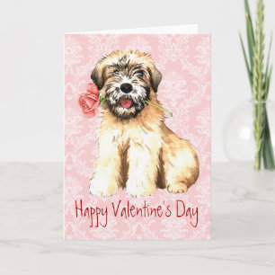 Cartes Pour Fêtes Annuelles Valentine Rose Wheaten