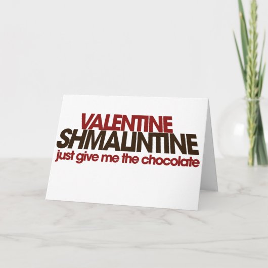 Cartes Pour Fêtes Annuelles Valentine Shmalintine (Devant)