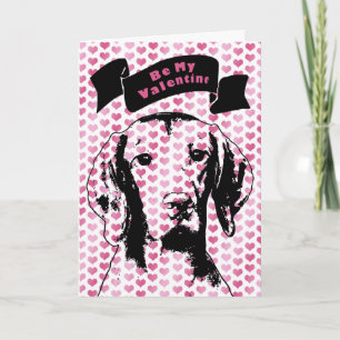 Cartes Pour Fêtes Annuelles Valentine - silhouette Reagan de Vizsla