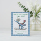 Cartes Pour Fêtes Annuelles Valentine, Tu Es DINO-Mite ! Classe bleue (Debout devant)