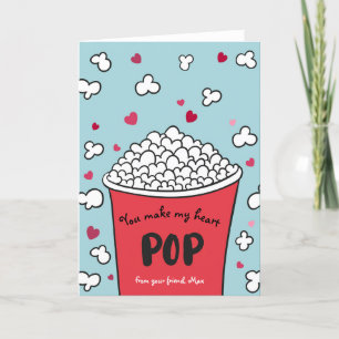 Cartes Pour Fêtes Annuelles Valentine Tu Fais Mon Coeur Pop