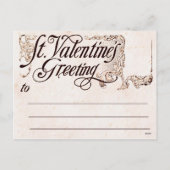 Cartes Pour Fêtes Annuelles Valentine victorienne (Dos)