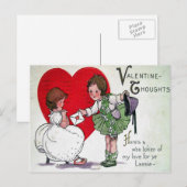 Cartes Pour Fêtes Annuelles Valentine victorienne (Devant / Derrière)