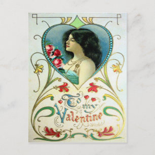 Cartes Pour Fêtes Annuelles Valentine victorienne