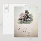 Cartes Pour Fêtes Annuelles Valentine victorienne vintage (Devant / Derrière)