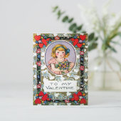 Cartes Pour Fêtes Annuelles Valentine vintage (Debout devant)