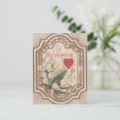 Cartes Pour Fêtes Annuelles Valentine vintage (Debout devant)