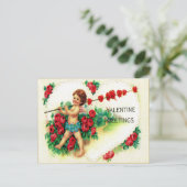 Cartes Pour Fêtes Annuelles Valentine vintage (Debout devant)