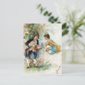 Cartes Pour Fêtes Annuelles Valentine vintage (Debout devant)