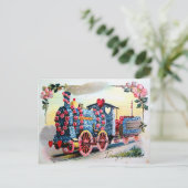 Cartes Pour Fêtes Annuelles Valentine vintage (Debout devant)