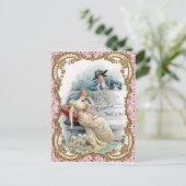 Cartes Pour Fêtes Annuelles Valentine vintage (Debout devant)
