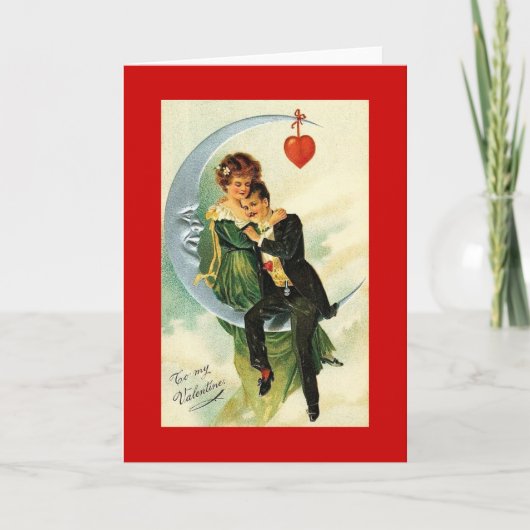 Cartes Pour Fêtes Annuelles Valentine vintage (Devant)