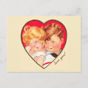 Cartes Pour Fêtes Annuelles Valentine vintage amoureuse