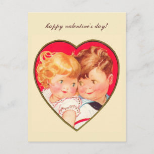 Cartes Pour Fêtes Annuelles Valentine vintage amoureuse