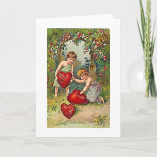 Cartes Pour Fêtes Annuelles Valentine vintage - Dieu t'a envoyé vers moi,
